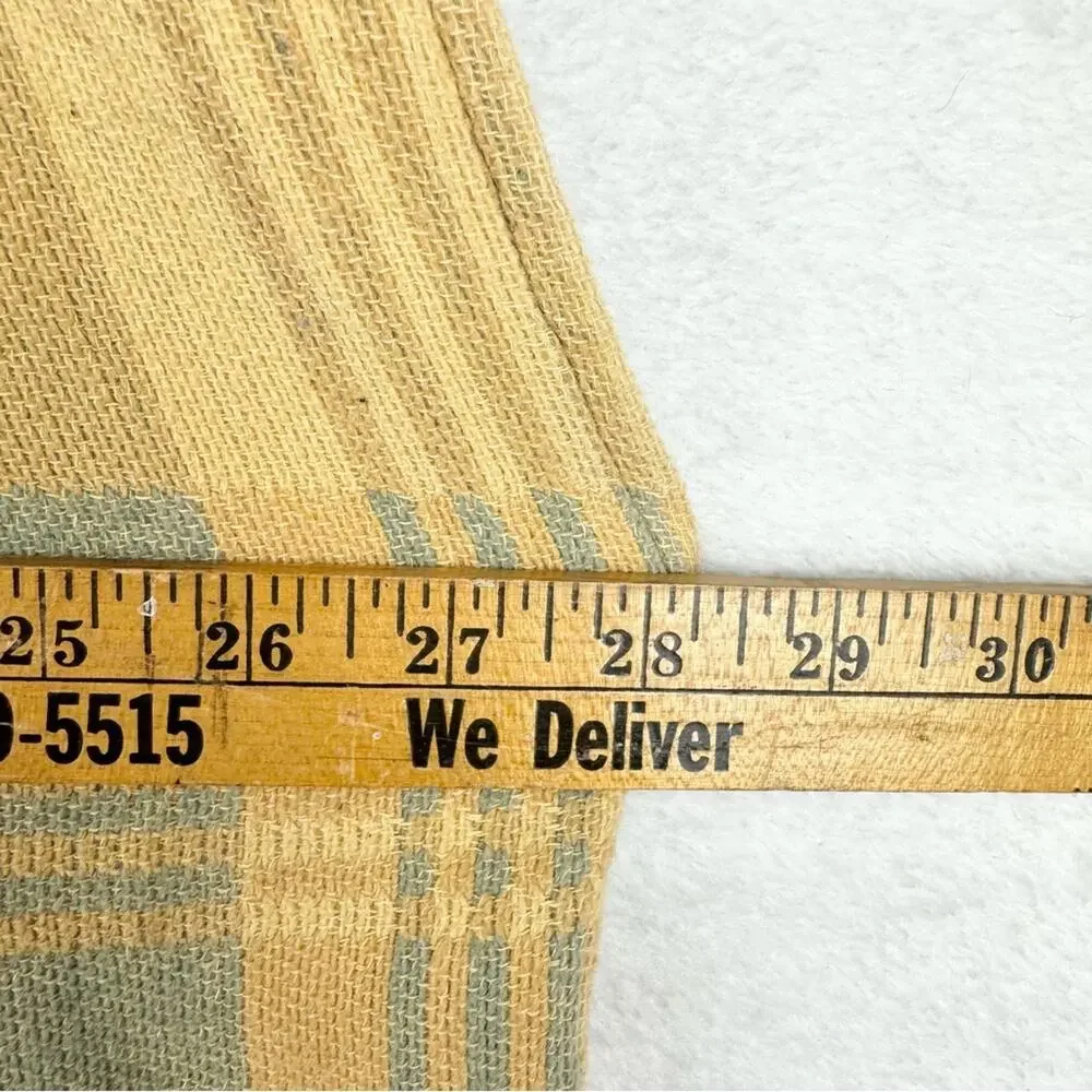 Vintage Artsy Lagenlook Patchwork Knit Single Button Poncho Wrap Shawl Yellow OS